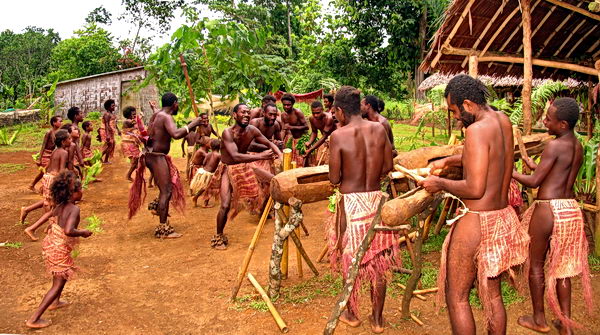 Natives Playing Drums JPG